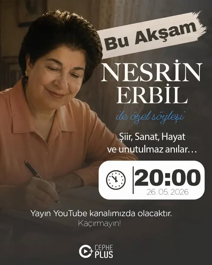 Bu akşam saat 20:00’de YouTube kanalımızda çok özel bir konuğumuz var.