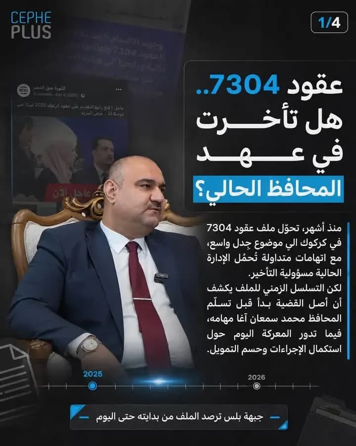 هل فعلاً تأخرت عقود 7304 بسبب الإدارة الحالية؟