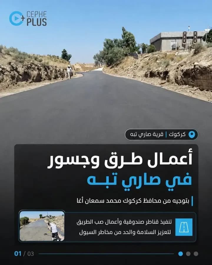 بتوجيه من السيد محافظ كركوك محمد سمعان أغا، تواصل الملاكات الهندسية…